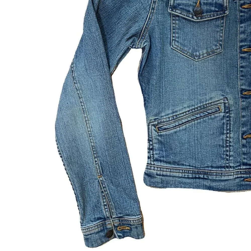 Vintage Ralph Lauren Denim Jacket with Corduroy Collar - Picture 6 of 8